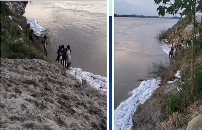 गंगा के जलस्तर में बढ़ोतरी से बाढ़ का खतरा मडराया, निचले इलाके में फैला पानी