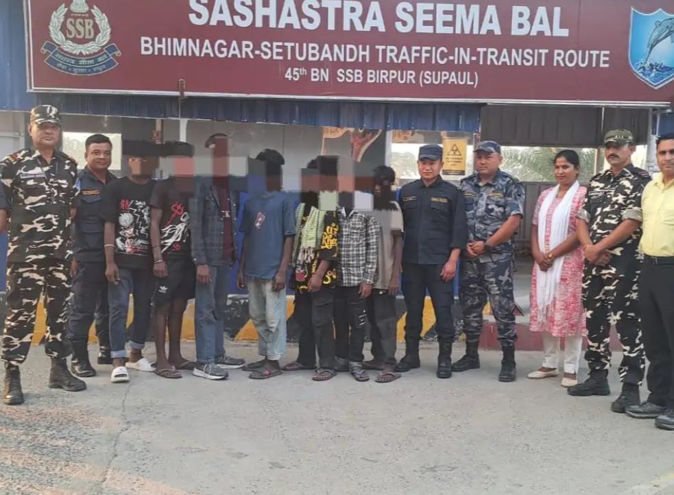सुपौल: एसएसबी की सतर्कता से मानव तस्करी का प्रयास विफल, सात नेपाली नाबालिग बच्चों को बचाया गया