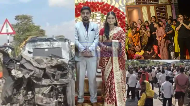 भोजपुर सड़क हादसा: मनाली से लौट रहे नवविवाहित दंपति समेत चार की मौत, सोनपुर में पसरा मातम