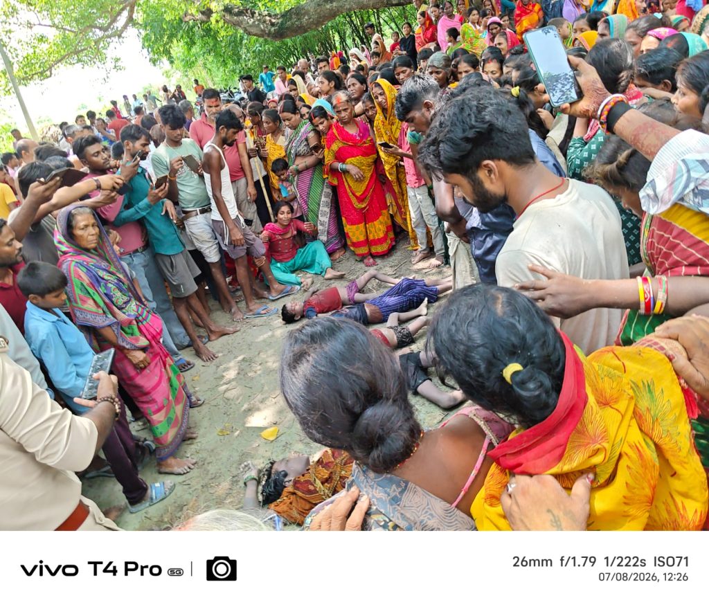 शराब और पारिवारिक विवाद के बीच खत्म हुआ पूरा परिवार,पति से विवाद के बाद मां ने चार बच्चों संग उठाया खौफनाक कदम, गांव में पसरा मातम