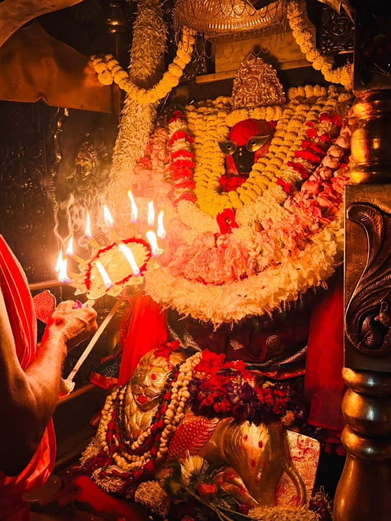 नवरात्र के चौथे दिन विंध्यधाम में उमड़ी भीड़, मां विंध्यवासिनी के दर्शन को लगी लंबी कतार